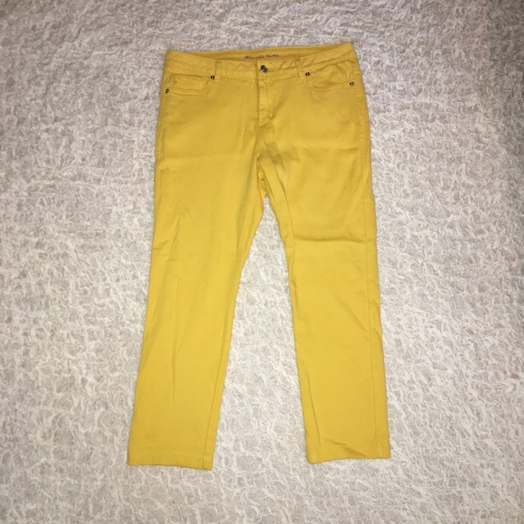 michael kors yellow jeans